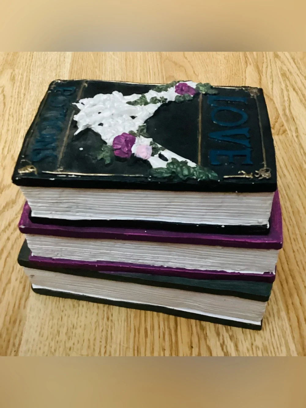 Ashland Decorative Stacked Book Set - Black, Purple & Green - Gothic/Halloween - Picture 12 of 16
